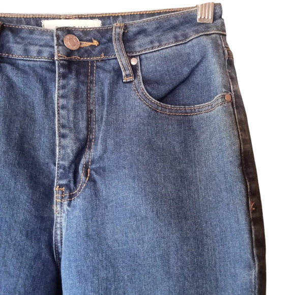 Pacsun Dark High Rise Mom Jeans Cotton Denim 5 Pocket Size 26 - Picture 4 of 7